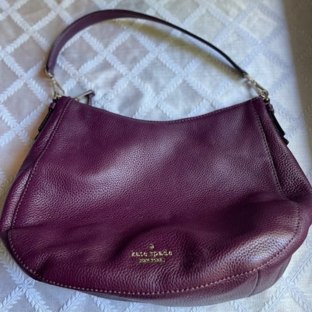 Kate Spade Eggplant Leather Handbag